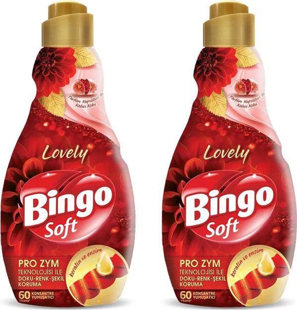 Bingo Soft Konsantre Çamaşır Yumuşatıcısı Lovely 1440 ml X 2 Adet - Image 1