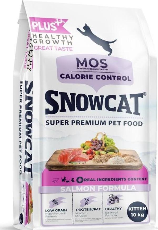 Snow Cat Plus Düşük Tahıllı Yavru Somonlu Kedi Maması 10 Kg - Image 1