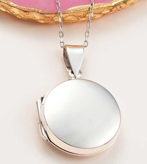 Himarry ​925 Ayar Gümüş Kapaklı Madalyon Kadın Kolye - Image 1