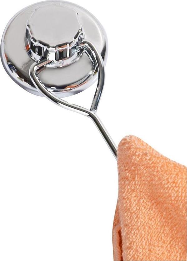 Tek Kancalı Krom Havluluk Vantuzlu Banyo Tuvalet Havlu Askılık - Image 1