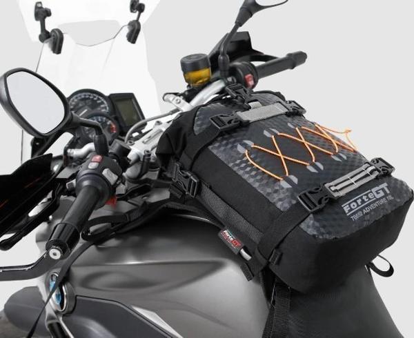 Forte Gt 70652 Adventure Motosiklet Depo Üstü Çanta 10 Litre Siyah Turuncu - Image 1
