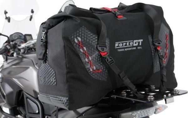 Forte Gt 70900 Adventure Motosiklet Arka Çanta 55 Litre Valiz Model Siyah Kırmızı - Image 1