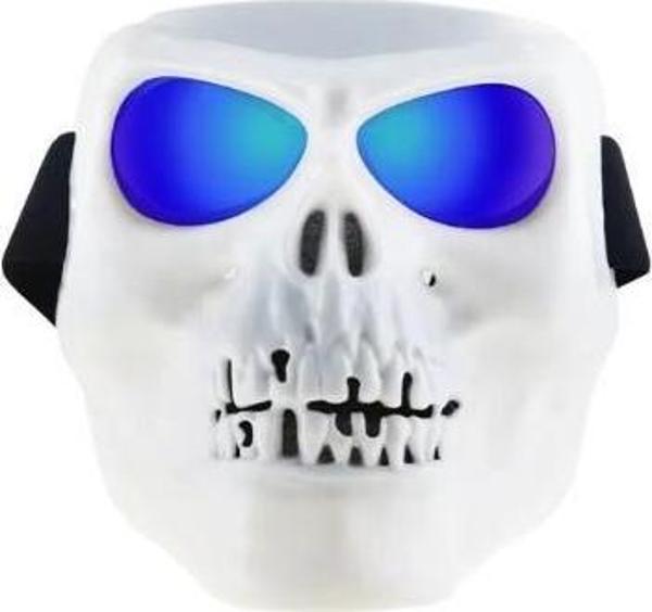 Tex 710 Jet Maske Bisiklet Motosiklet Kayak Çok Amaçlı Mavi Cam Aynalı Gözlük Maske - Image 1