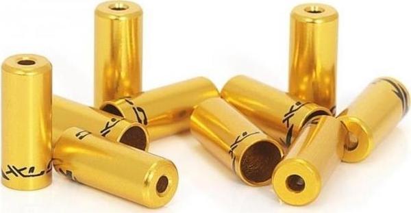 XLC Fren Dış Kablo Kapsülü BRX-10 Alüminyum Altın Rengi 10 lu Paket - Image 1