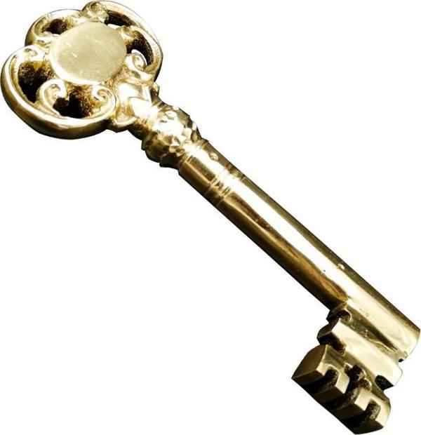 Anahtar Duvar Süsü Pirinç Döküm N7 Anahtar - Image 1