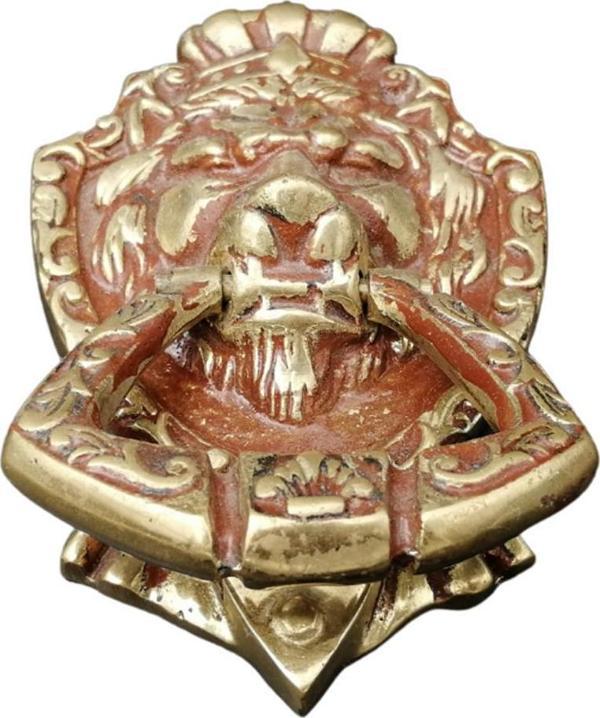 Aslan Kapı Tokmağı Pirinç Döküm Dekoratif Kapı Taktağı  ​ - Image 1