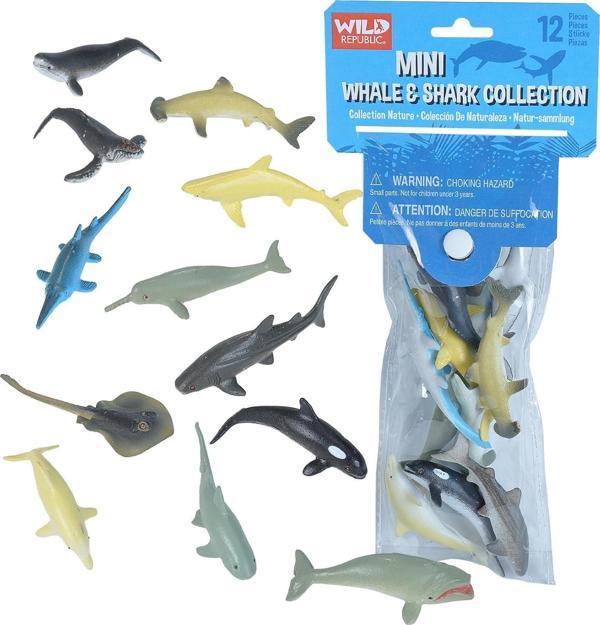 Wild Republic Mini Balina & Köpekbalığı Koleksiyonu  10 parça 22120 - Image 1