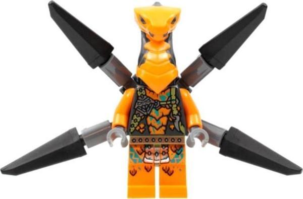 Lego Minifigür Ninjago Viper Flyer - Dark Bluish Gray Bar Holders NJO723 - Image 1