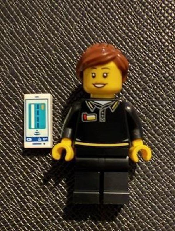 Lego Minifigür Lego Store Employee Female - Image 1
