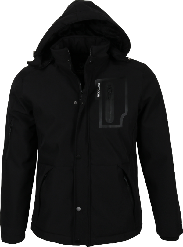 Erkek Su Ve Rüzgar Geçirmez Softshell Mont RAR01231 - Image 1