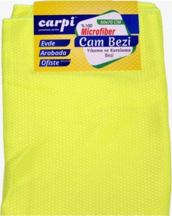 Carpi Mikrofiber Cam Temizleme Bezi 50X70Cm (4 Lü Paket) - Image 1