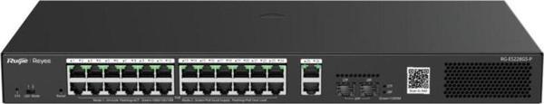Ruijie-Reyee Rg-Es228Gs-P 24 Port Poe+ 10-100-1000 Mbps + 2 Port Sfp Yönetilebilir Switch - Image 1