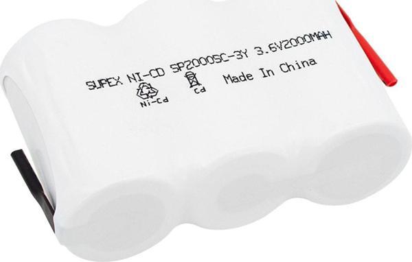 Supex Sp2000Sc-3Y 2.4V 2000 Mah 3 Lü Yan Yana Süpürge Bataryası - Image 1