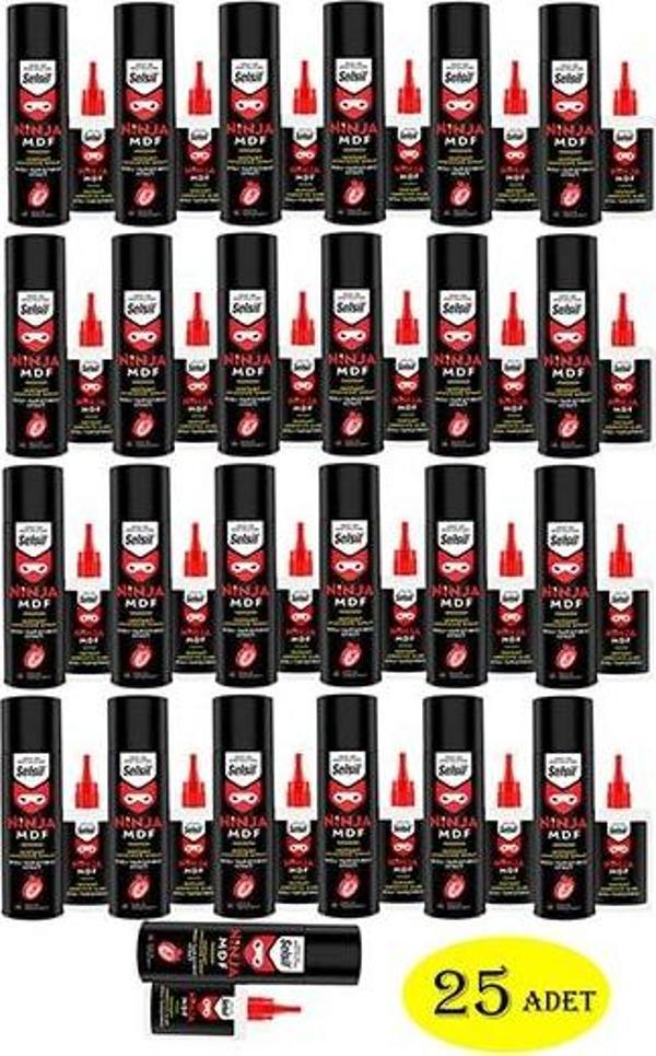 Selsil Ninja Mdf Hızlı Yapıştırıcı 25 Adet 200 ml+50 gr (1 koli) - Image 1