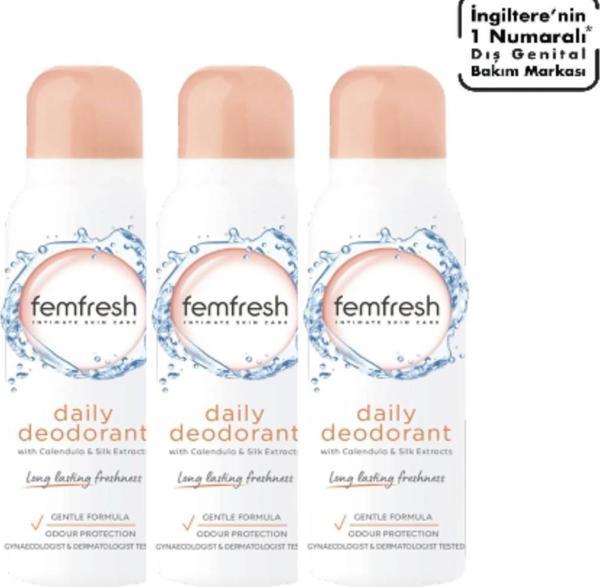 Femfresh Dış Genital Bölge Deodorantı 125 ml x 3 Adet - Image 1