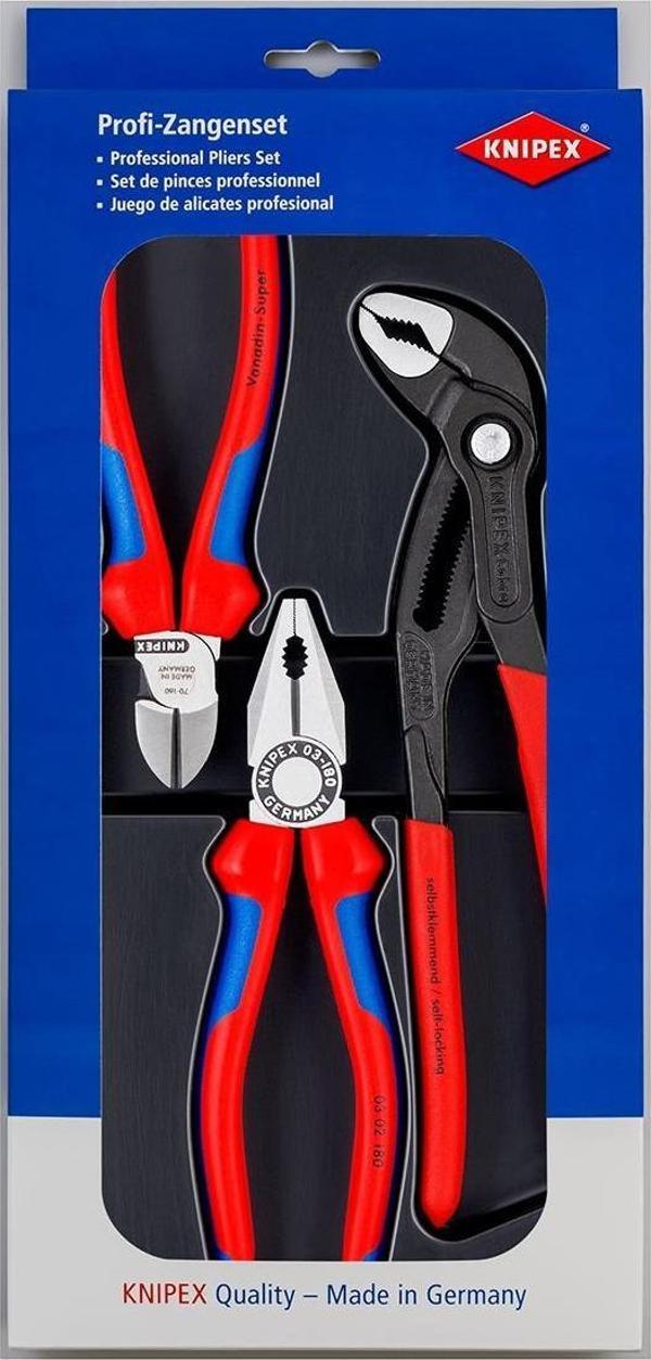 Knipex 002009 V01 Kombine Pense Yan Keski Fort Pense Seti - Image 1