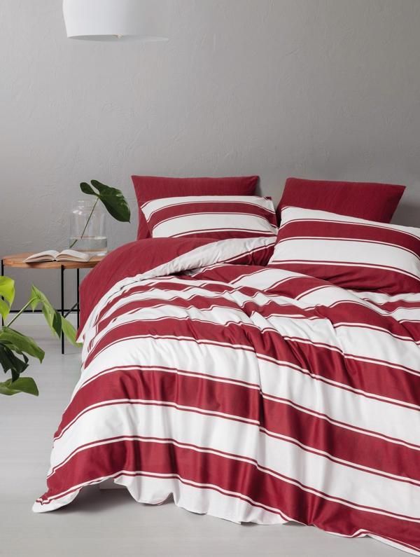 Cozy Home Festive Çift Kişilik Lastikli Çarşaflı Nevresim Takımı Jolly Kırmızı - Image 1