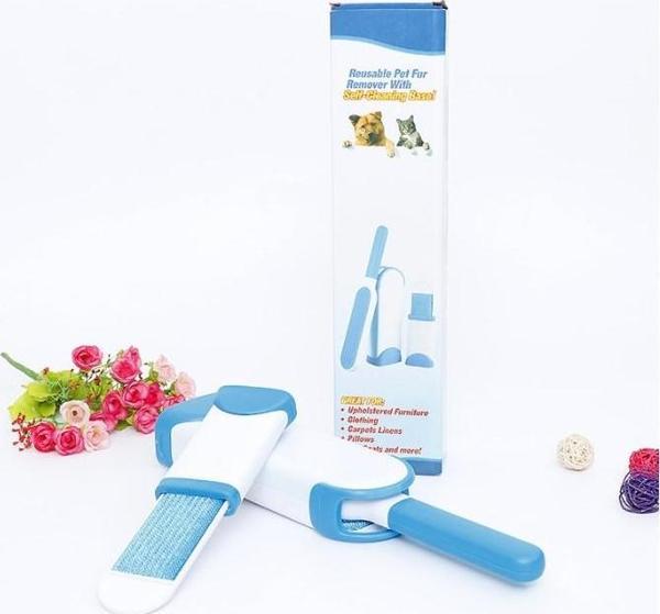 Tüy Toz Temizleyici Fırça Seti 2li Mavi KUTULU - Image 1