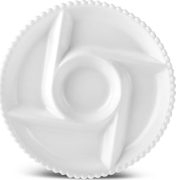 Karaca Carmen Perla 5 Bölmeli Yuvarlak Sunum Tabağı 27 Cm - Image 1