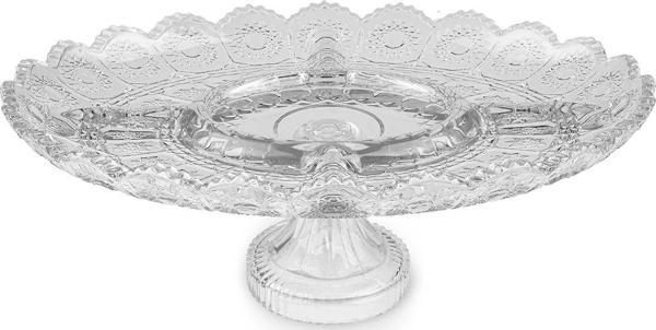 Karaca Türkan Bölmeli Kristal Cam Tatlı Sunum Tabağı 36 Cm - Image 1