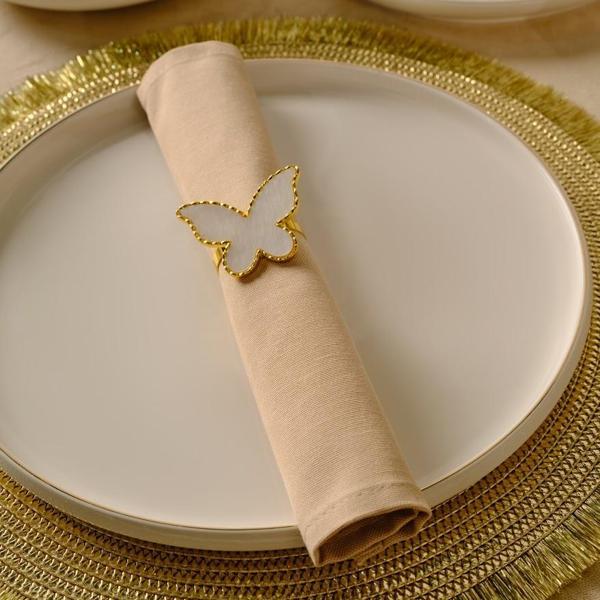 Karaca Home Butterfly 4'Lü Peçete Yüzüğü - Image 1