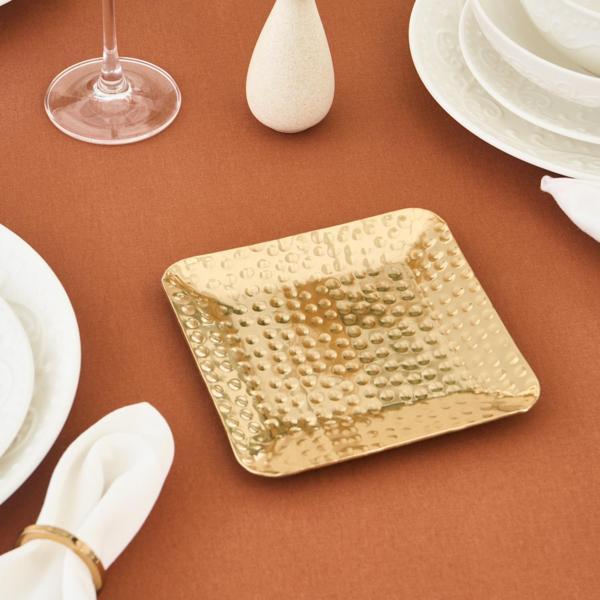 Karaca Loren İkramlık 15X15 Cm Gold - Image 1