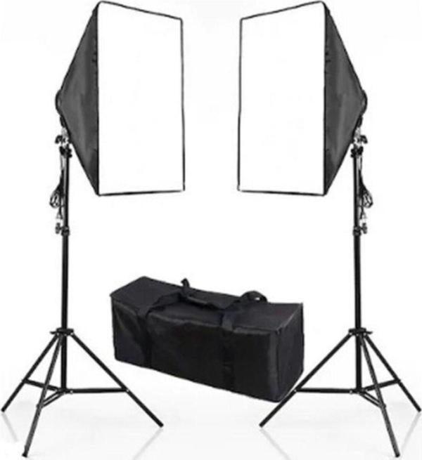 Soligor Youtube Video Ve Fotoğraf 2 Li Softbox Seti Sürekli Işık - Image 1