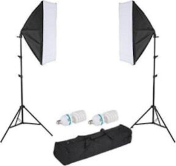 Soligor Youtube Video Ve Fotoğraf 2Li Softbox Seti Lambalı Set - Image 1