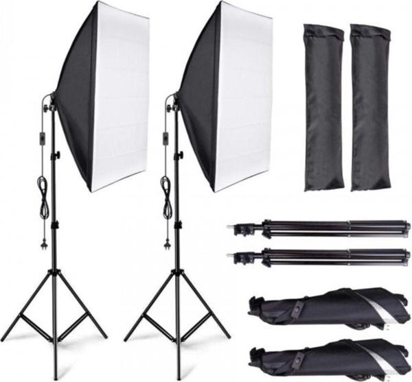 Soligor Youtube Video Ve Fotoğraf 2Li Softbox Seti Sürekli Işık - Image 1