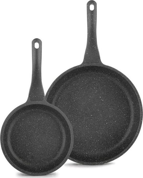 Eda FOCUS Döküm Granit 2'li Tava Seti (Orta Boy 24Cm+ Büyük Boy 28Cm) - Image 1