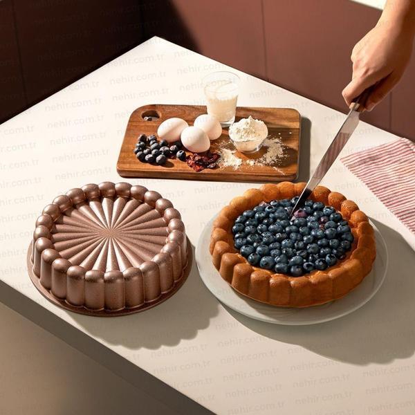 Nehir Papatya Rose Gold 26 cm Döküm Kek Tart Kalıbı - Image 1