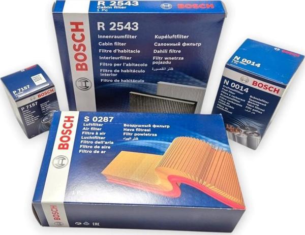 Audi A3 S.back 2013-2016 1.6 Dizel Hava Yağ Yakıt Polen Filtre Bosch - Image 1