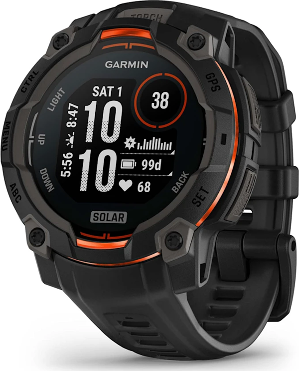 Garmin Instinct 3 – 45 mm, Solar Siyah - Image 1