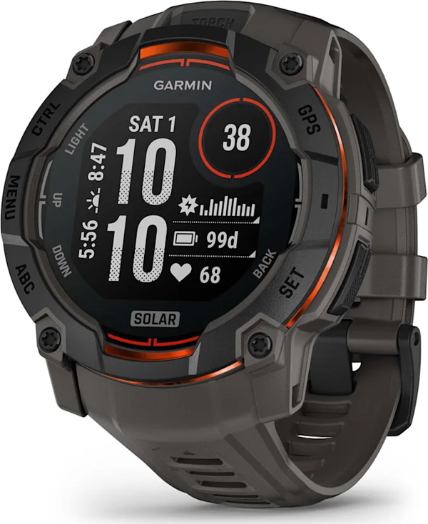 Garmin Instinct 3 – 50 mm, Solar Kömür Siyahı - Image 1