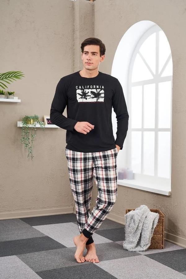 Pjs 23702 Erkek Baskılı Pijama Takım - Image 1