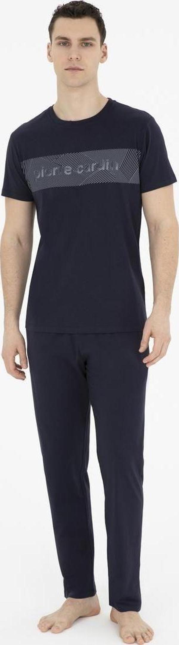 Pierre Cardin 6050 Erkek Kısa Kollu Penye Pijama Takımı - Image 1