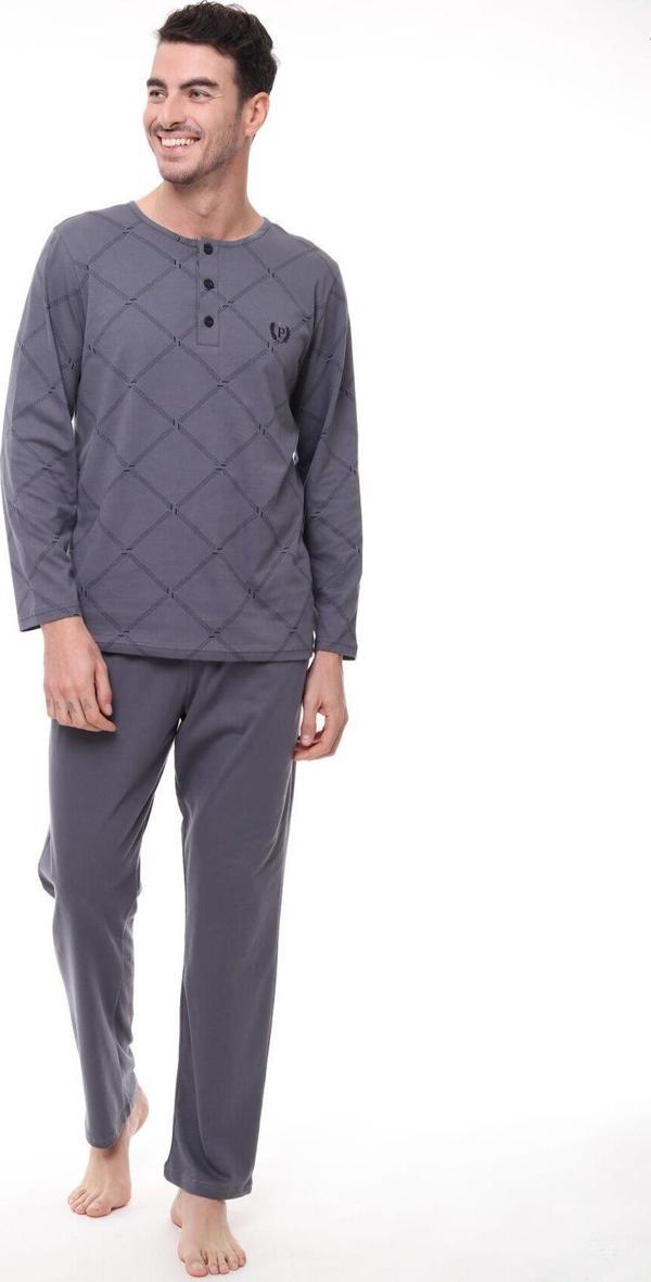 Pijadore 1400 Erkek Uzun Kollu Pijama Takım - Image 1