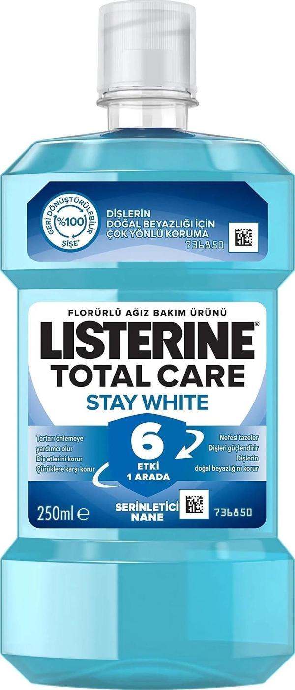 Listerine Total Care Stay White Ağız Gargarası 250 ml - Image 1