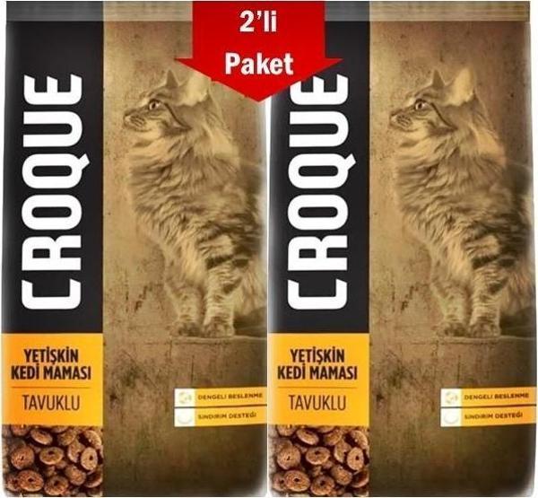 Croque Tavuklu Yetişkin Kedi Maması 1,5 Kg * 2 Adet - Image 1
