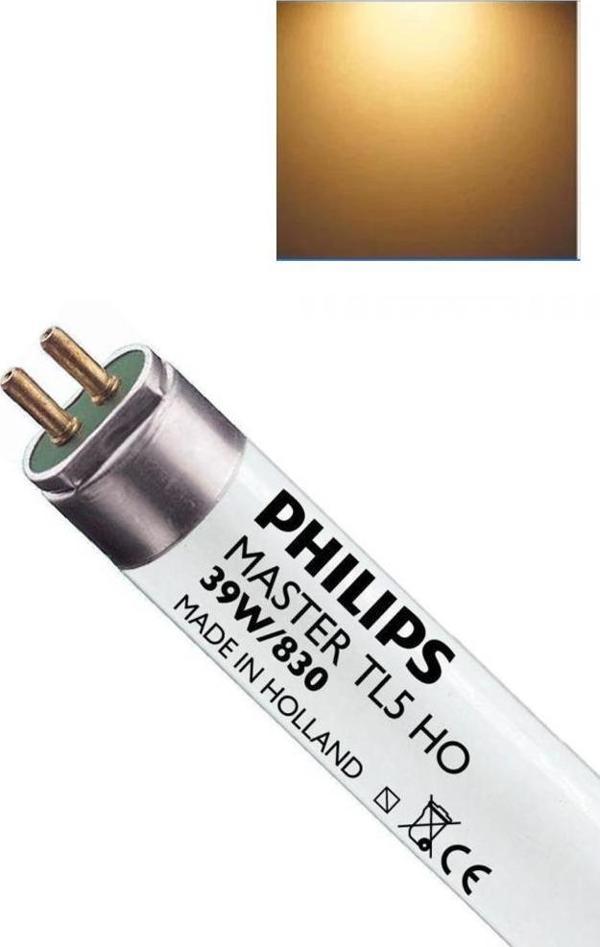 Philips Master TL5 HO 39W/830 T5 Floresan Ampul Sarı 3000K (85 cm) - Image 1
