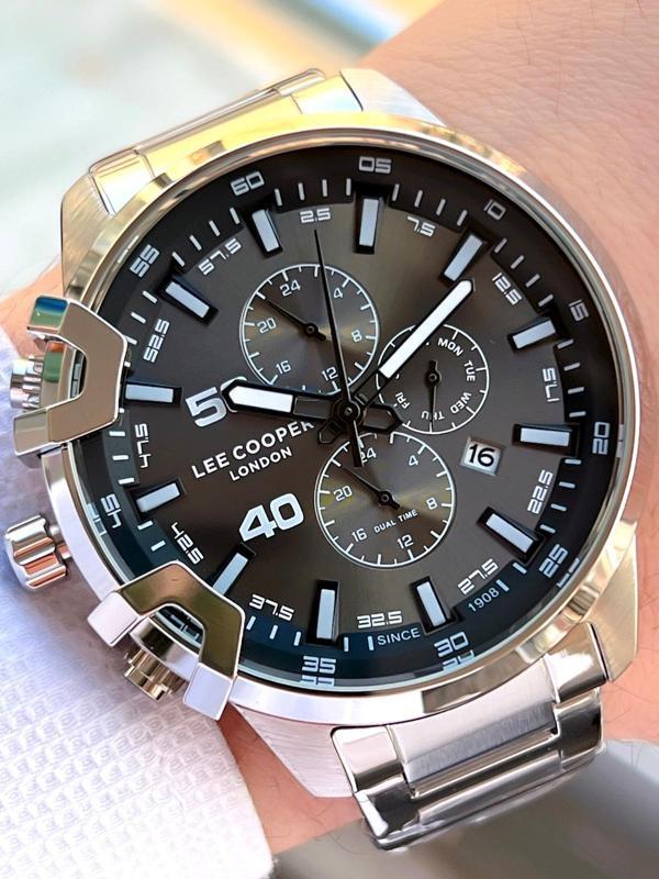 Lee Cooper Çelik Kordon İç Fonksiyonları Aktif 5 Atm Suya Dayanıklı Erkek Kol Saati ELC07469.350 - Image 1