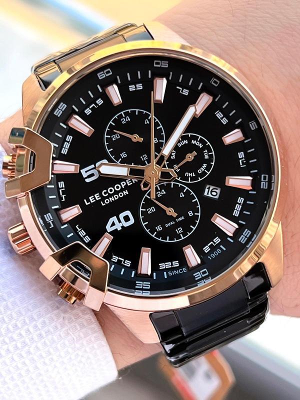 Lee Cooper Çelik Kordon İç Fonksiyonları Aktif 5 Atm Suya Dayanıklı Erkek Kol Saati ELC07469.450 - Image 1
