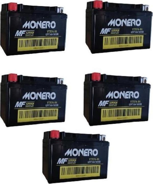 MONERO  YTX7A -7 ALÇAK SCOOTER  AKÜ 5'Lİ PAKET EBATLAR: 150*87*94mm - Image 1