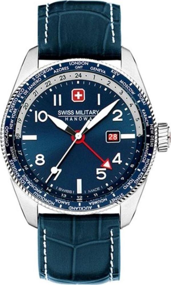 Swiss Military Çelik Kasa Deri Kordon Kararma Renk Atma Yapmaz Erkek Kol Saati Smwgb0000505 - Image 1
