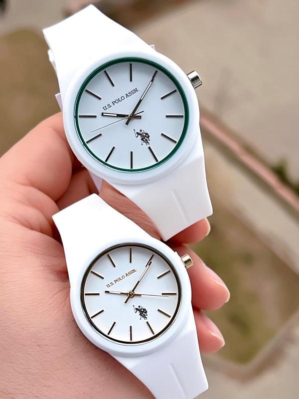 U.S.POLO ASSN Çiftlere Özel Silikon Kordon 3 Atm Suya Dayanıklı Spor Çift Kol Saati U.CFT.1110.E01 - Image 1