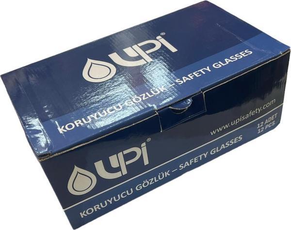 UPİ SAFETY SPOR KORUYUCU GÖZLÜK ŞEFFAF 12 ADET  - Image 1