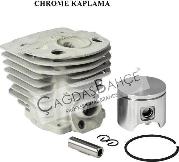 Husqvarna 55 / 51Testere Chrome Silindir Piston Seti 46 Mm - Image 1