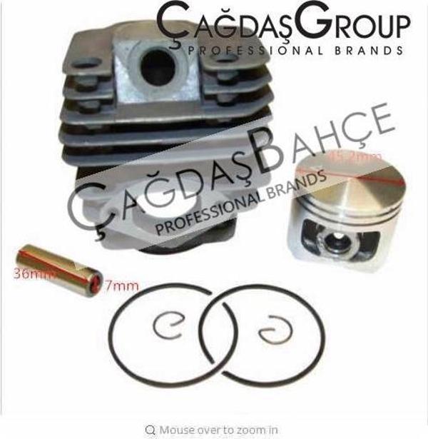 Motorulu Testere 5800 Nikasil Silindir Piston Seti 45.2 Mm - Image 1