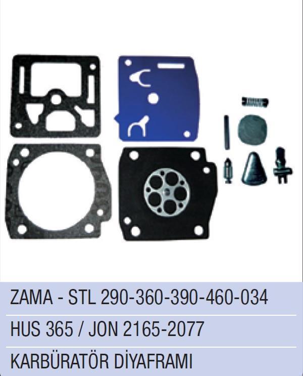 Husqvarna 365 / Jonsered 2165 / 2077 Karbüratör Diyafram Zama  - Image 1