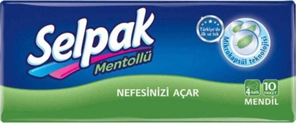 Selpak Mentollü Mendil 10 X 4 Paket (40 Adet) - Image 1